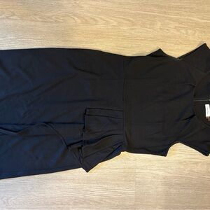 Calvin Klein size 8 black cocktail peplum dresss
